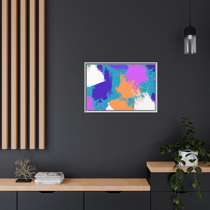 Brushstrokes Harmony Framed Canvas