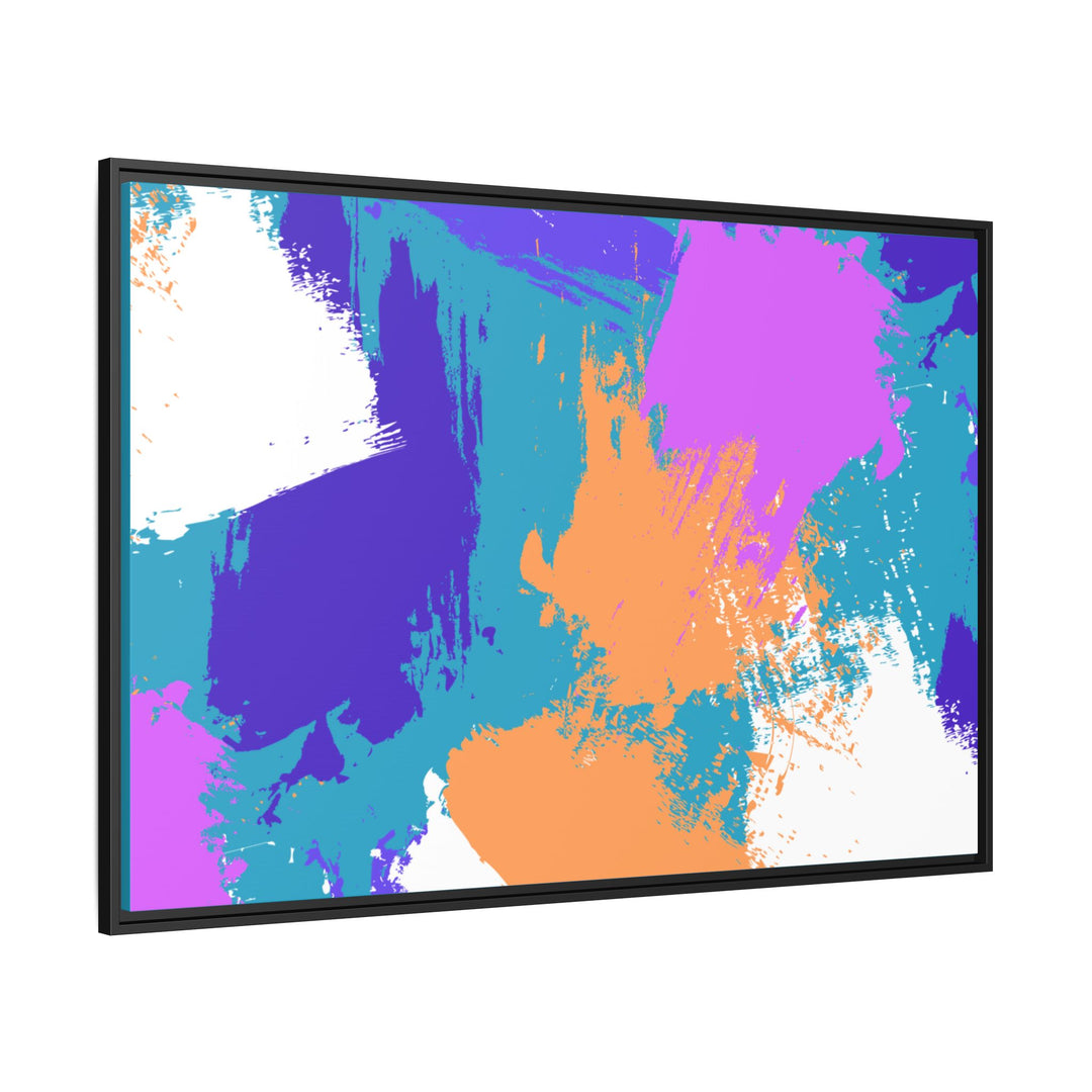 Brushstrokes Harmony Framed Canvas