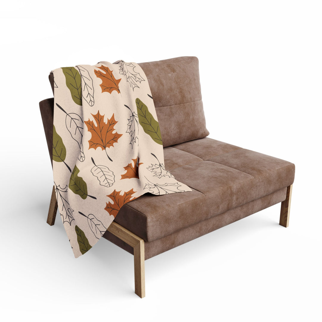 Autumn Leaves Fleece Blanket