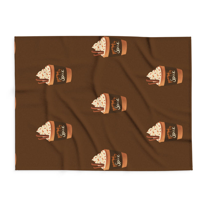 Pumpkin Spice Fleece Blanket