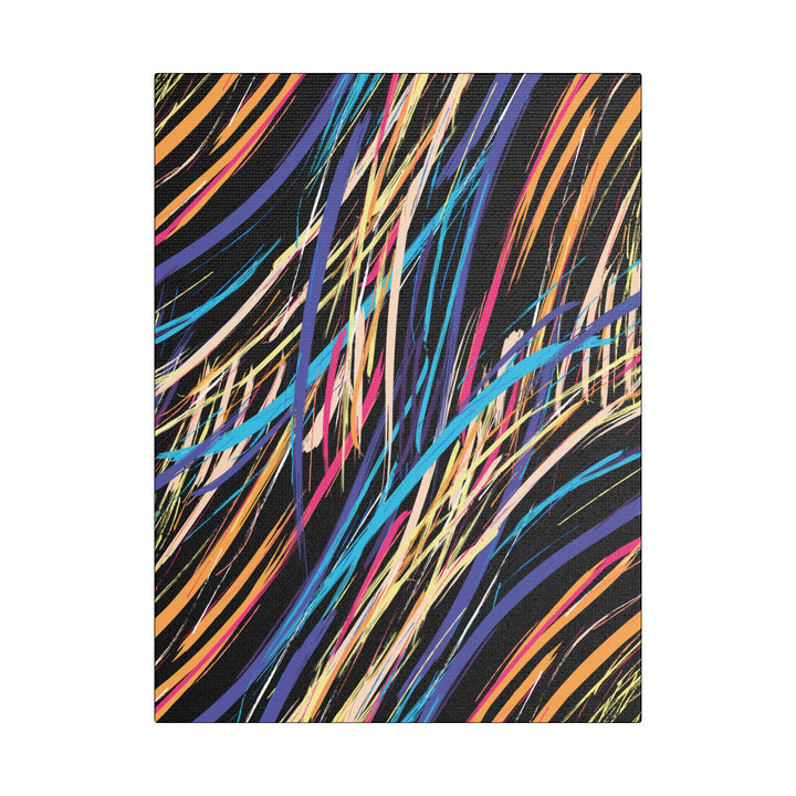 Neon Streaks Satin Canvas