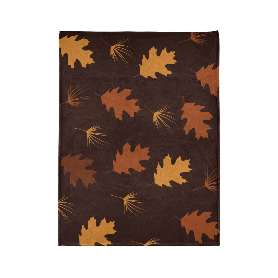 Autumn Oak Leaves Minky Blanket