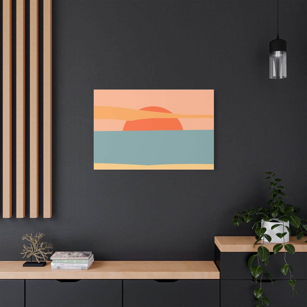 Sunset Serenity Satin Canvas