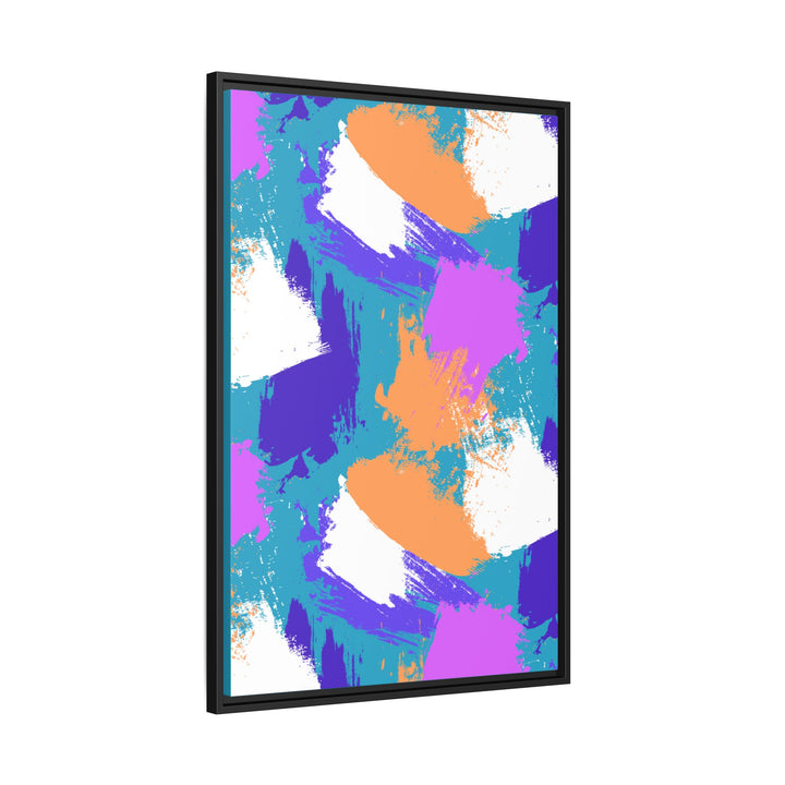 Brushstrokes Harmony Framed Canvas