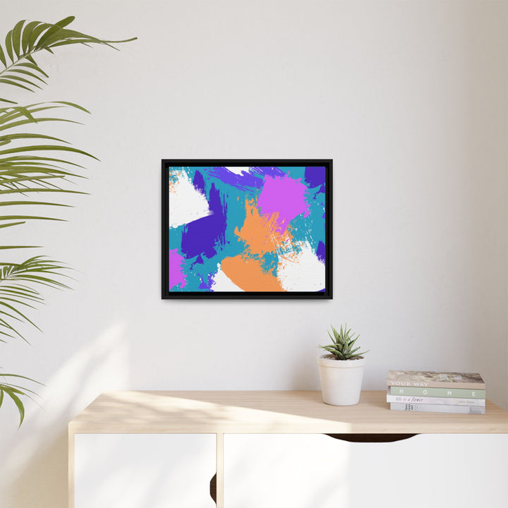 Brushstrokes Harmony Framed Canvas