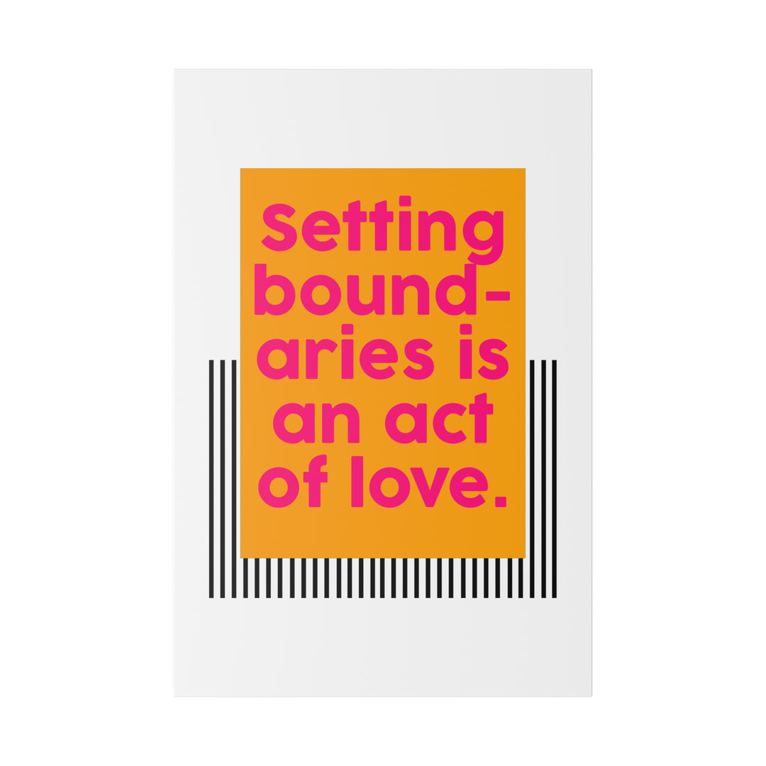 Boundaries of Love Canvas Print