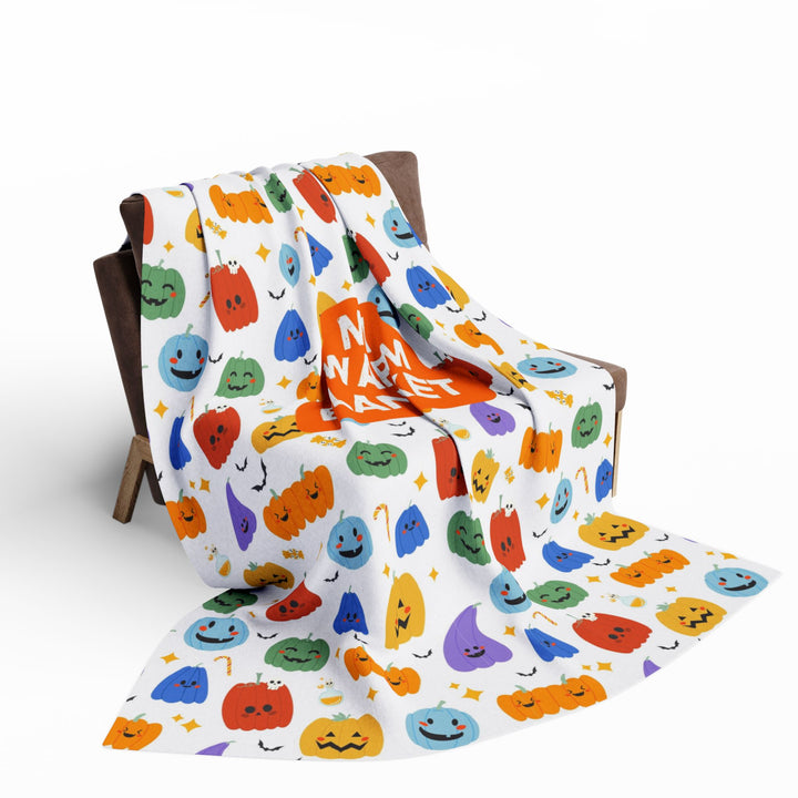 Playful Pumpkins “My Warm Blanket” Fleece Throw