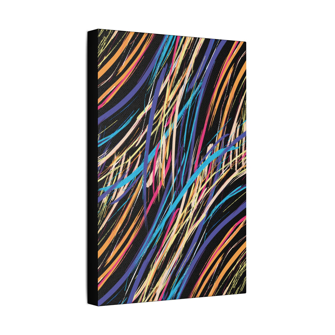 Neon Streaks Satin Canvas