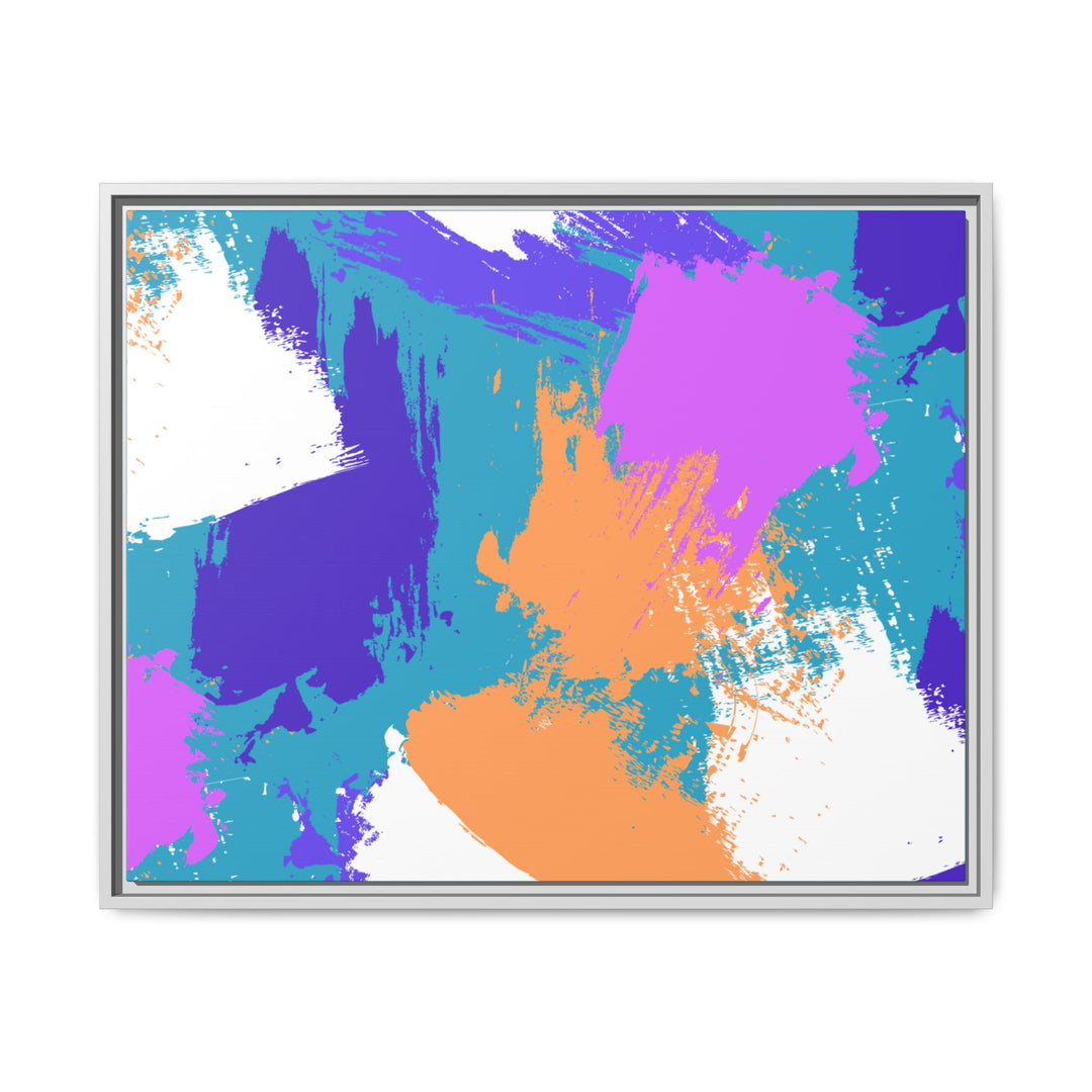 Brushstrokes Harmony Framed Canvas