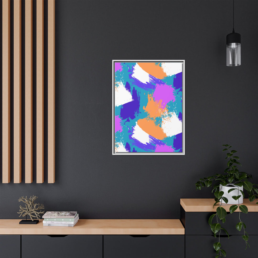 Brushstrokes Harmony Framed Canvas