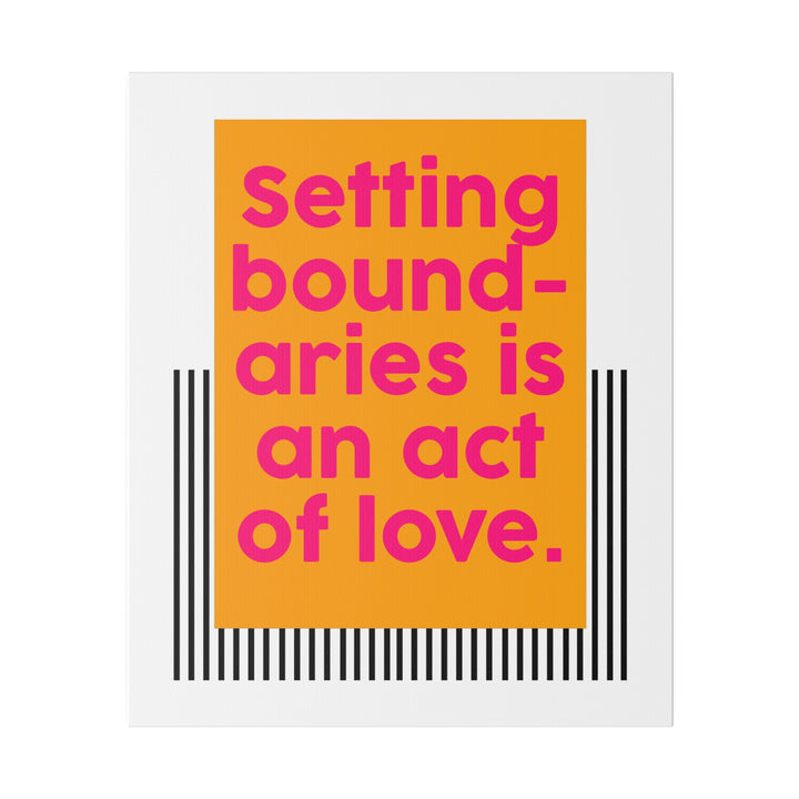 Boundaries of Love Canvas Print