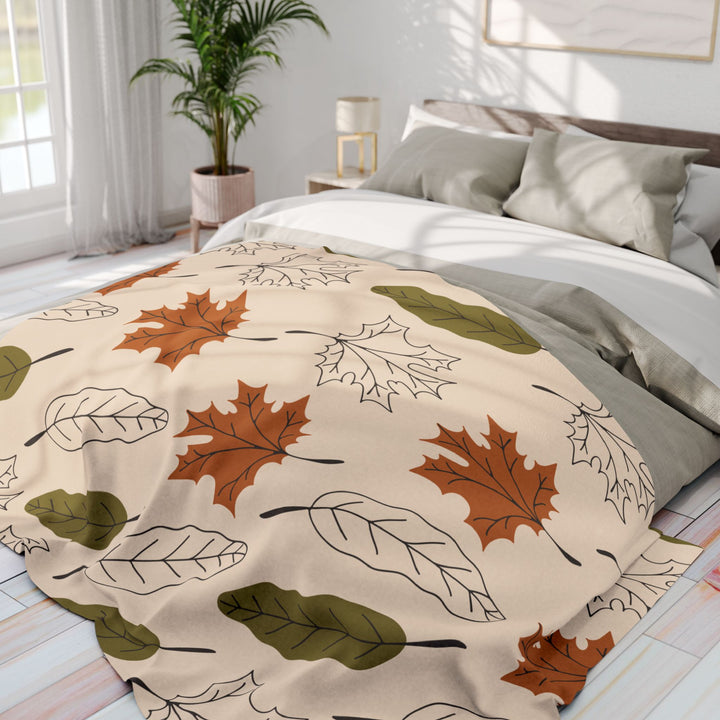 Autumn Leaves Fleece Blanket