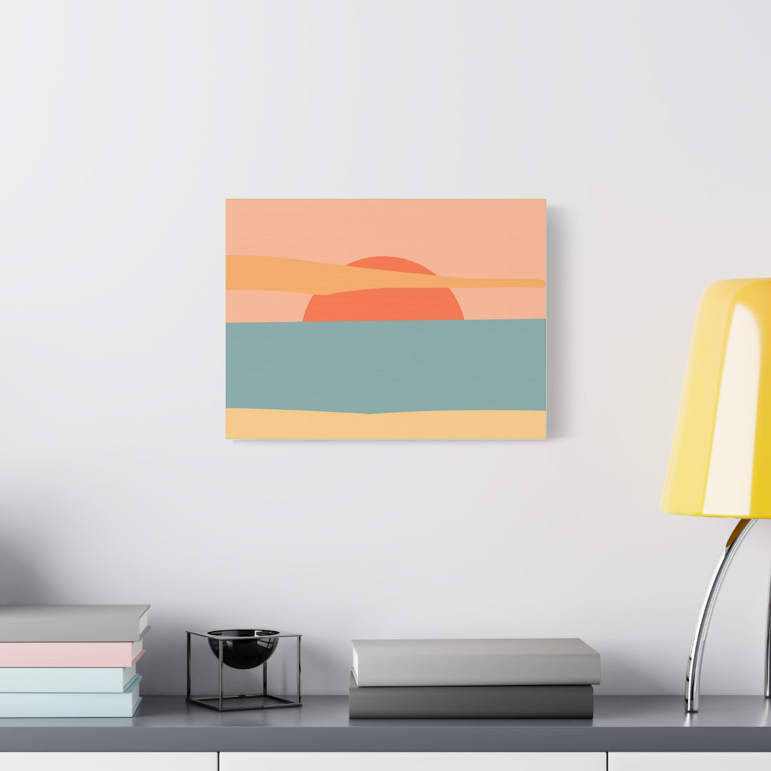 Sunset Serenity Satin Canvas