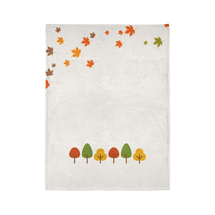 Autumn Trees Cozy Minky Blanket