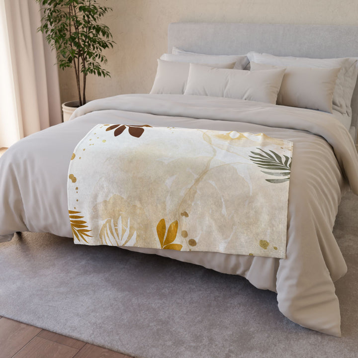 Golden Palm Minky Blanket