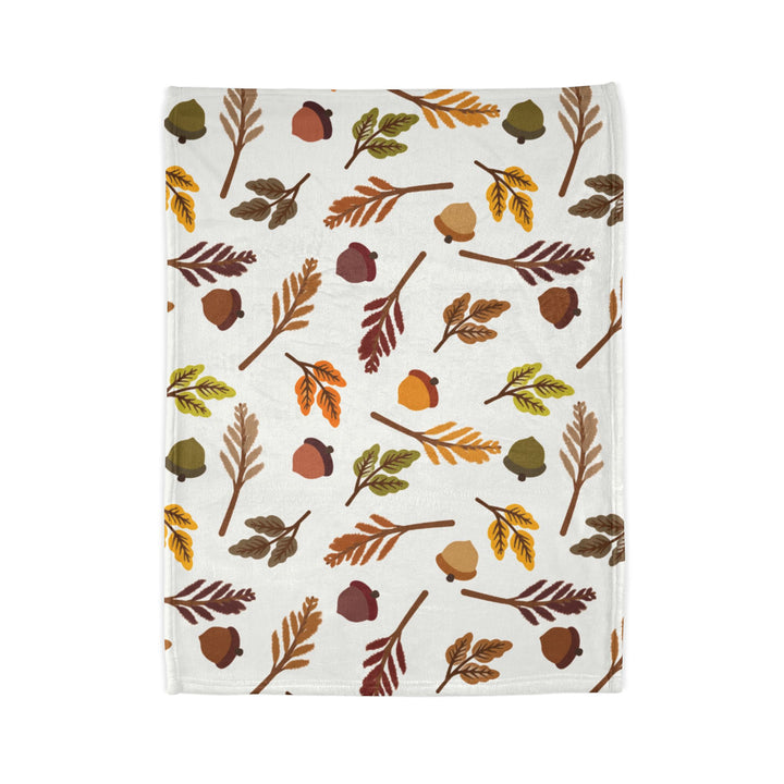 Falling Leaves Minky Blanket