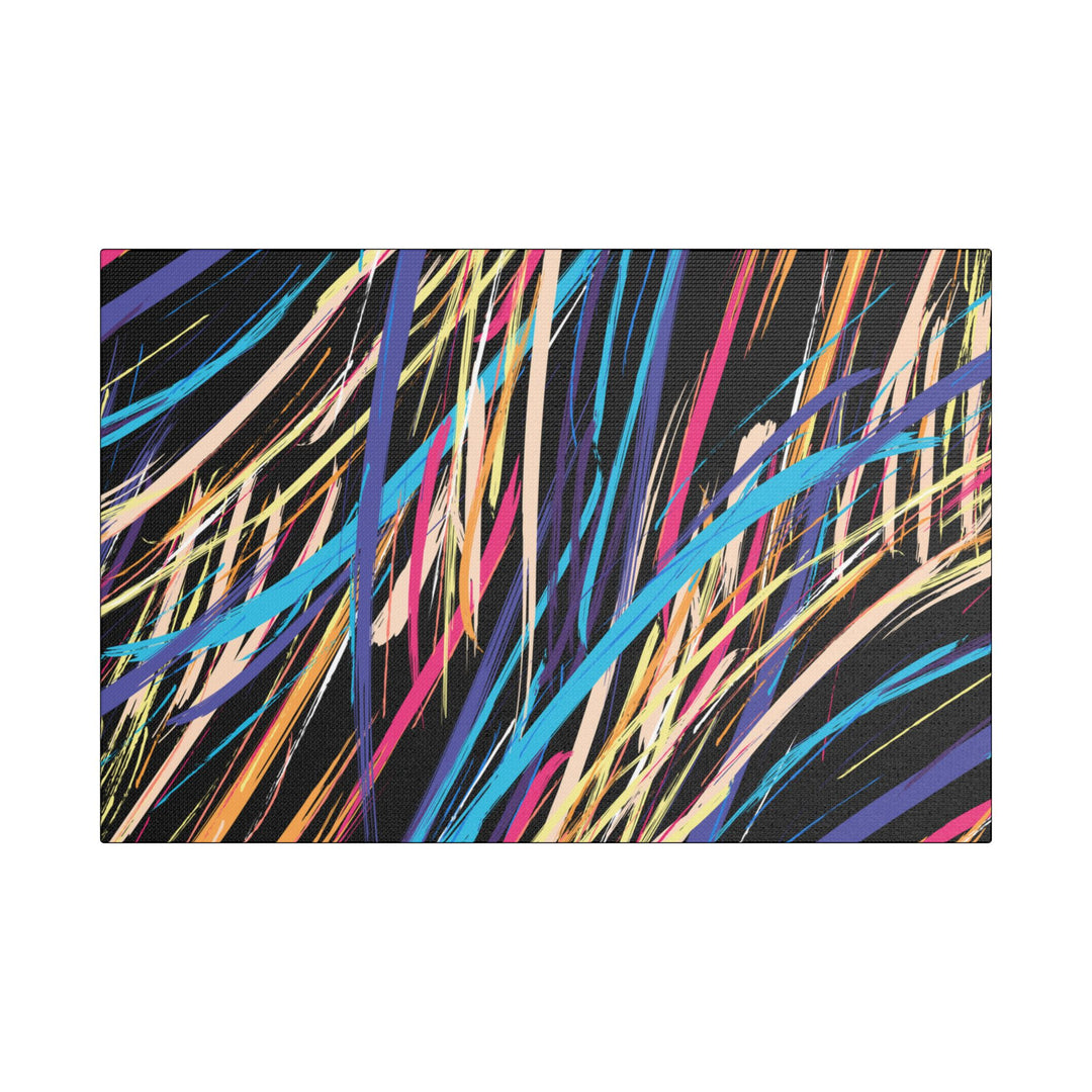 Neon Streaks Satin Canvas