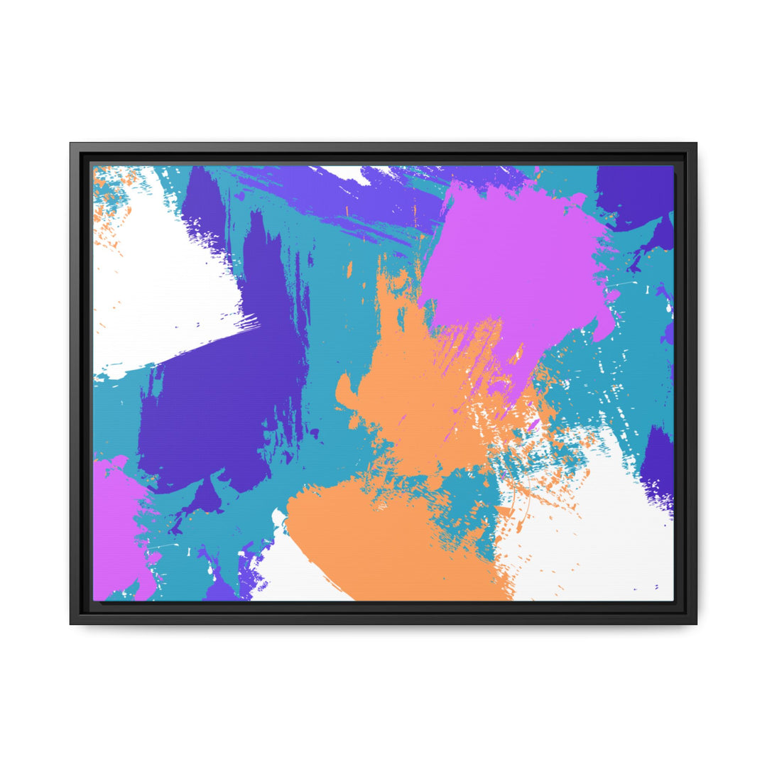 Brushstrokes Harmony Framed Canvas