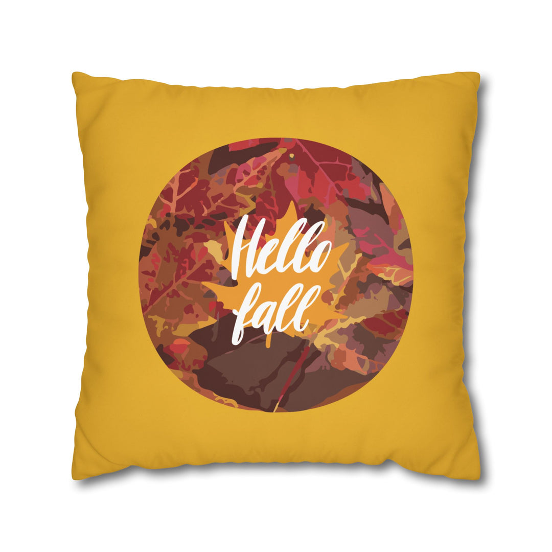 Hello Fall Leaves Pillowcase