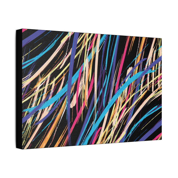 Neon Streaks Satin Canvas