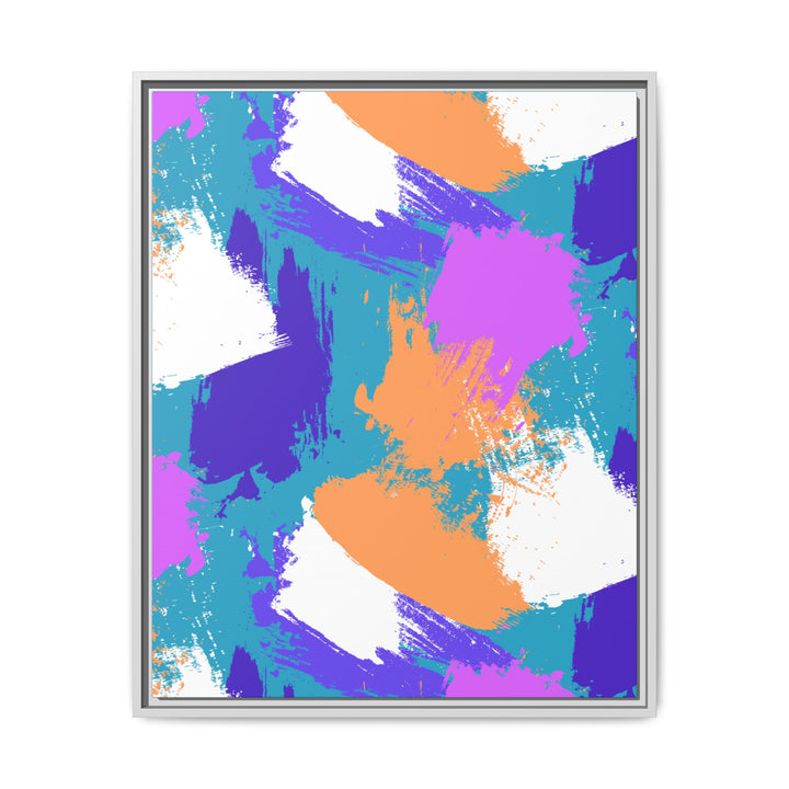 Brushstrokes Harmony Framed Canvas