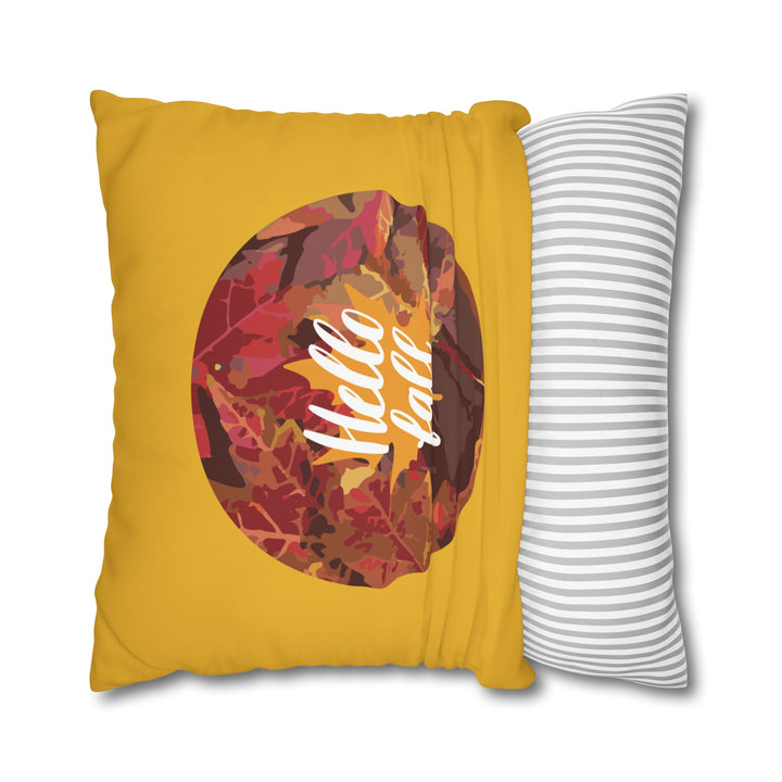 Hello Fall Leaves Pillowcase