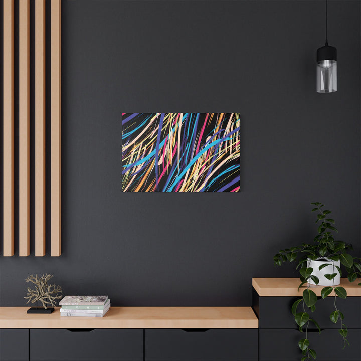 Neon Streaks Satin Canvas