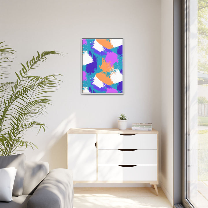 Brushstrokes Harmony Framed Canvas