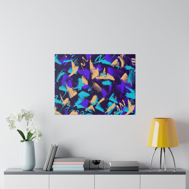 Color Burst Matte Canvas