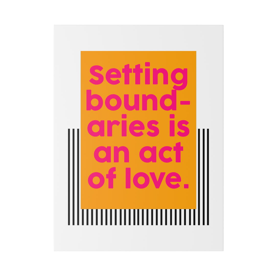 Boundaries of Love Canvas Print