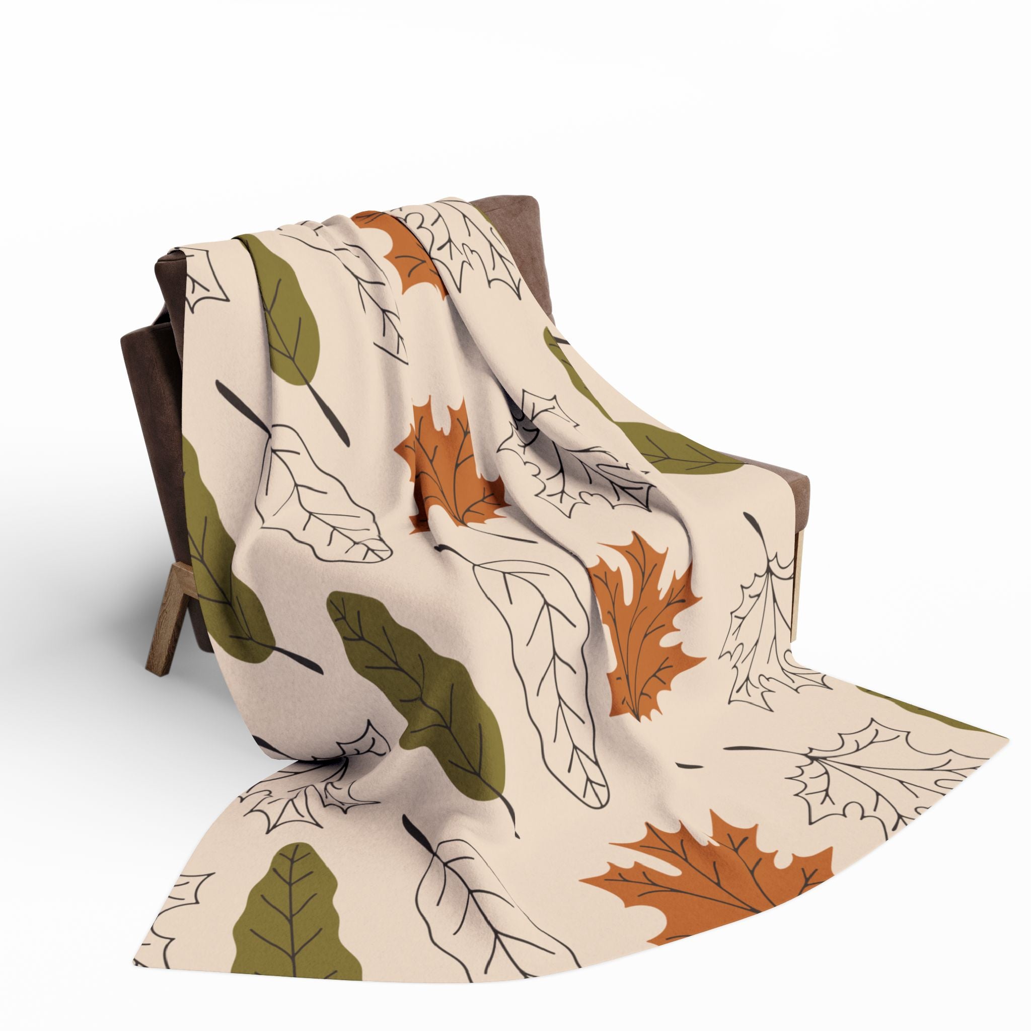 Debbie Mumm Print selling Fall Leaves Fleece Throw