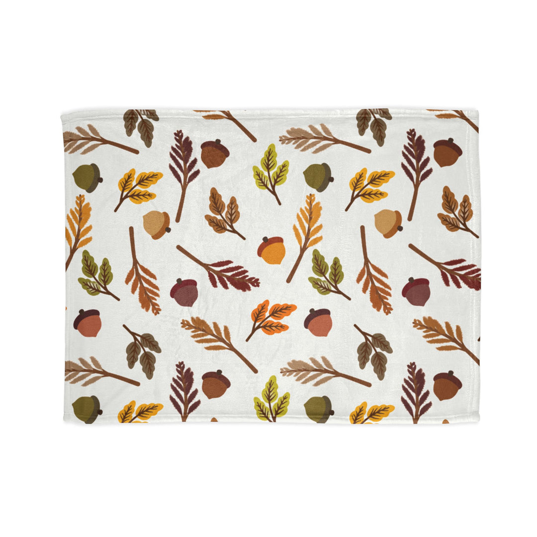 Falling Leaves Minky Blanket