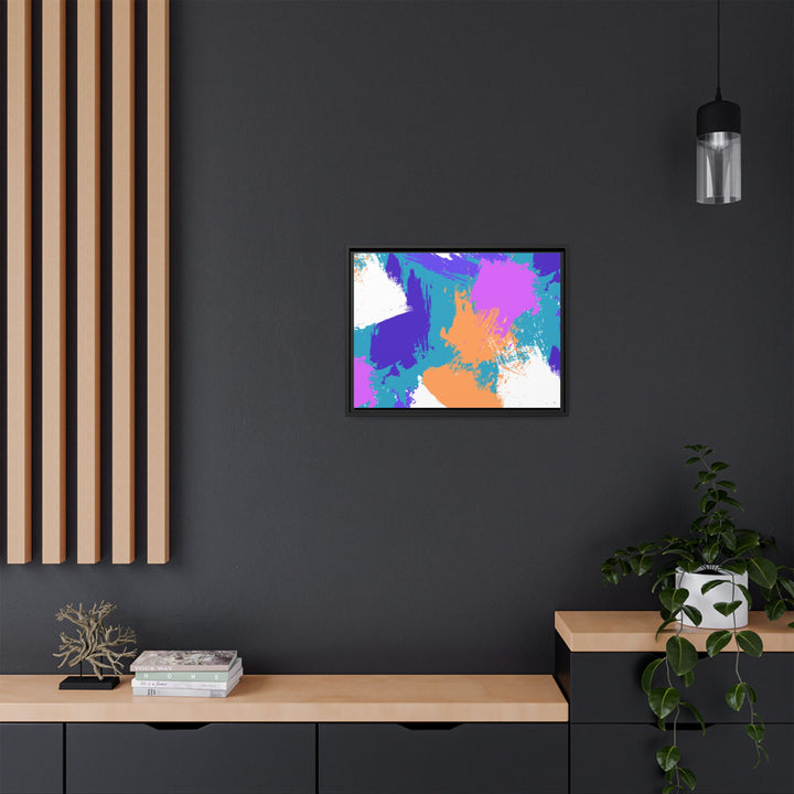 Brushstrokes Harmony Framed Canvas