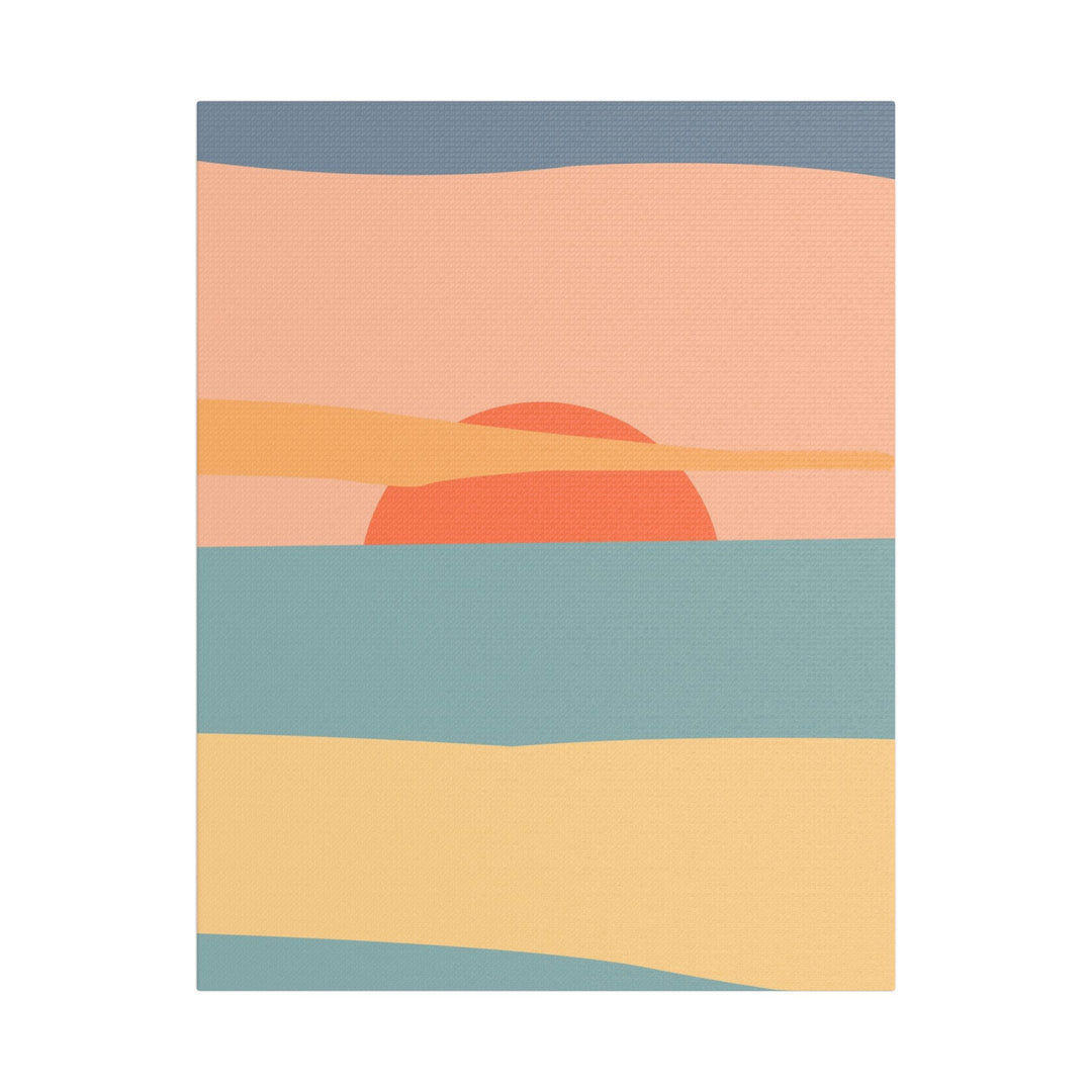 Sunset Serenity Satin Canvas