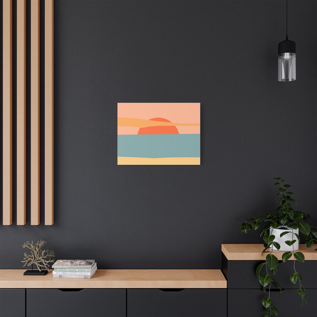 Sunset Serenity Satin Canvas