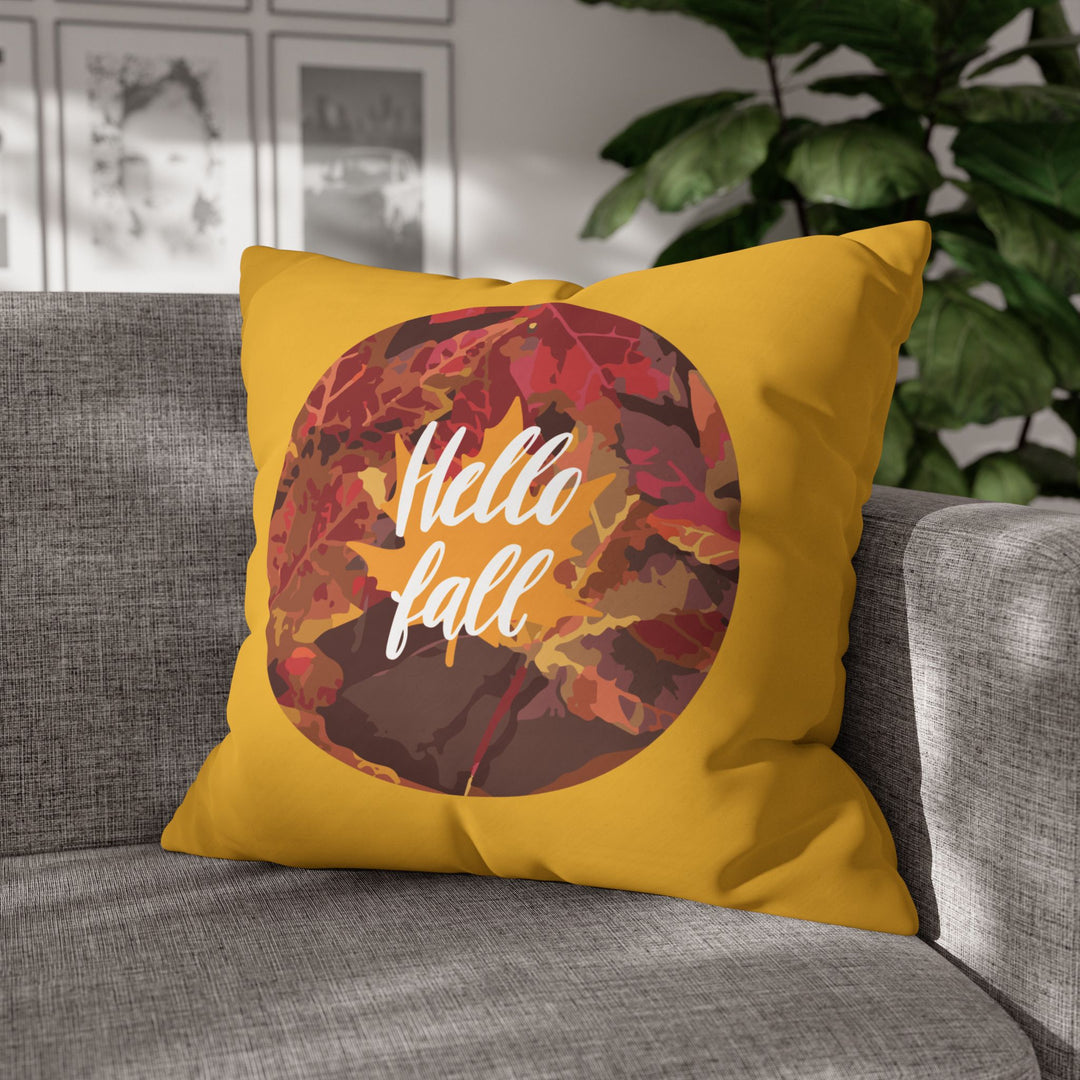 Hello Fall Leaves Pillowcase