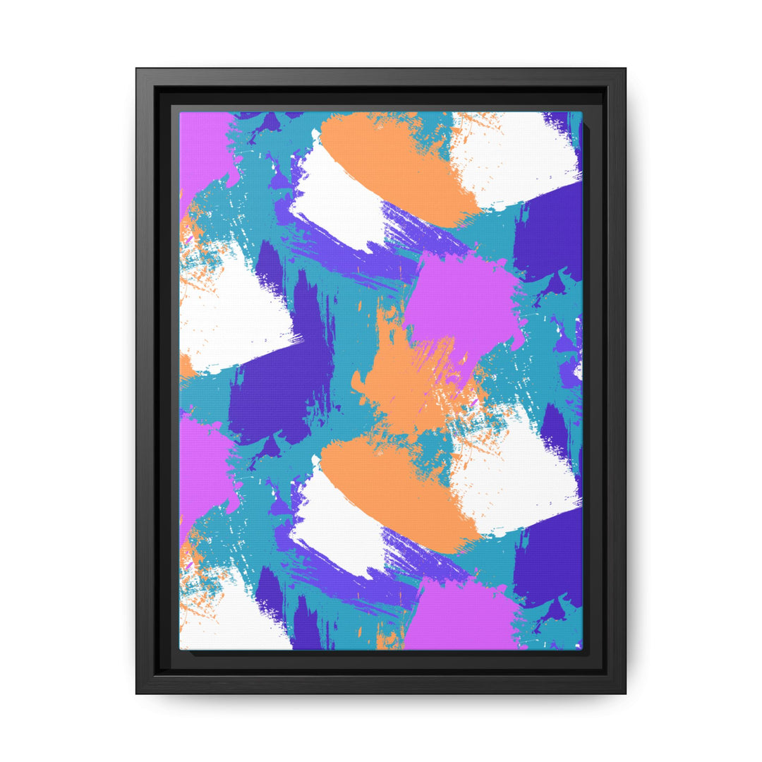 Brushstrokes Harmony Framed Canvas