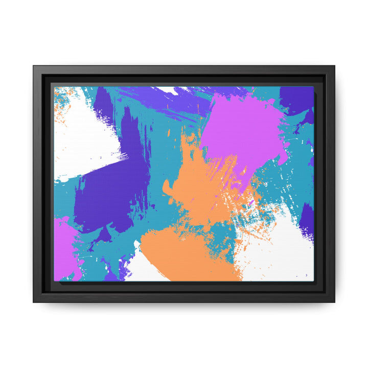 Brushstrokes Harmony Framed Canvas