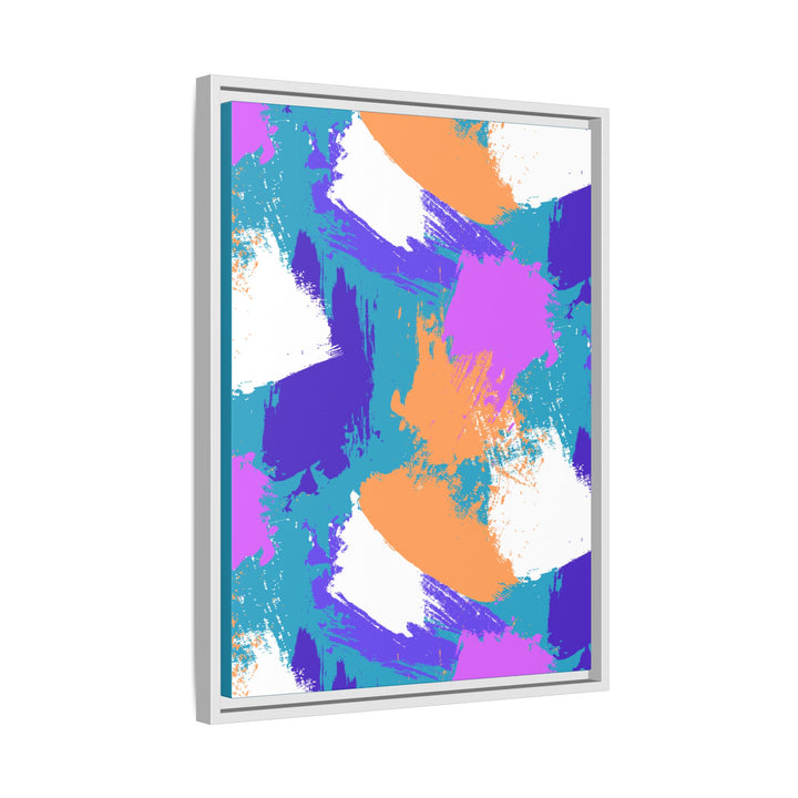 Brushstrokes Harmony Framed Canvas