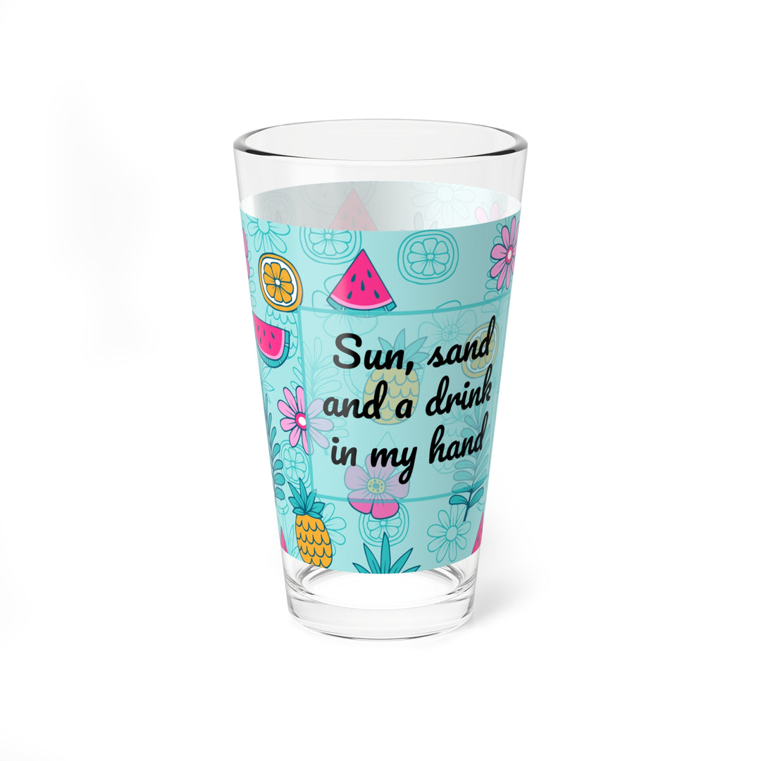 Tropical Bloom Glass 16oz