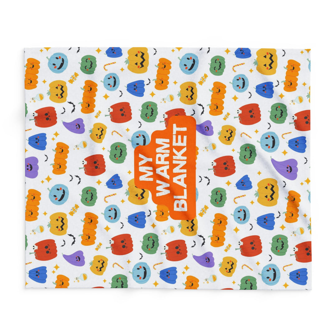 Playful Pumpkins “My Warm Blanket” Fleece Throw