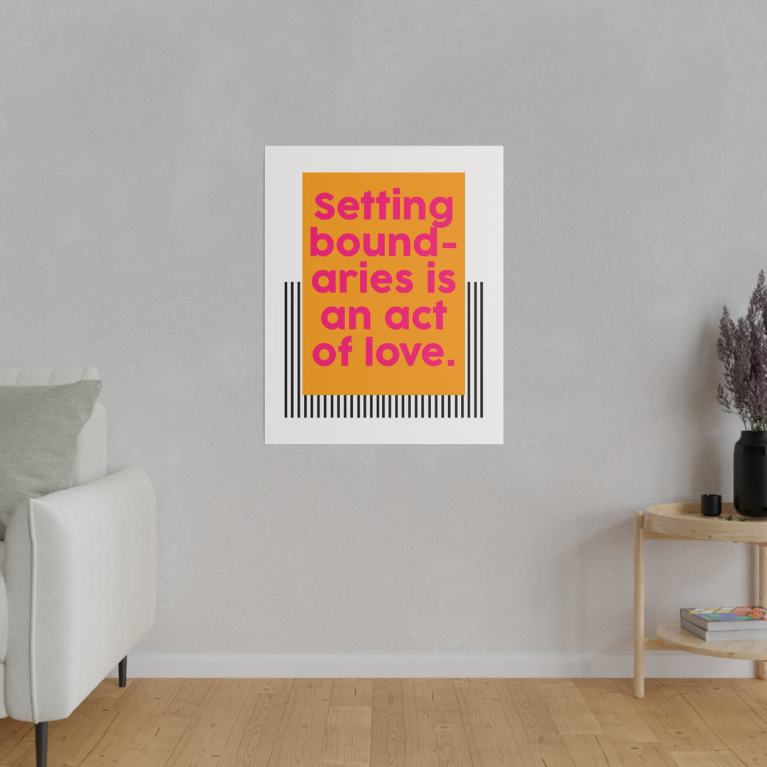 Boundaries of Love Canvas Print