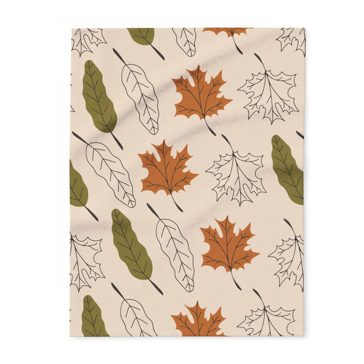 Autumn Leaves Fleece Blanket