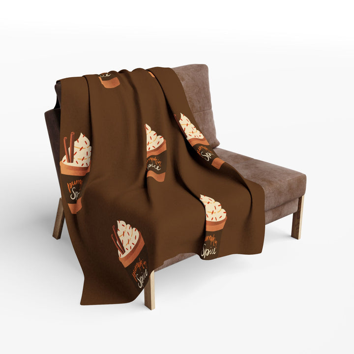 Pumpkin Spice Fleece Blanket