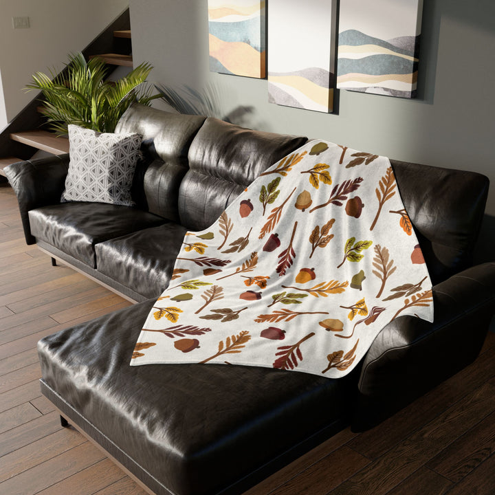 Falling Leaves Minky Blanket