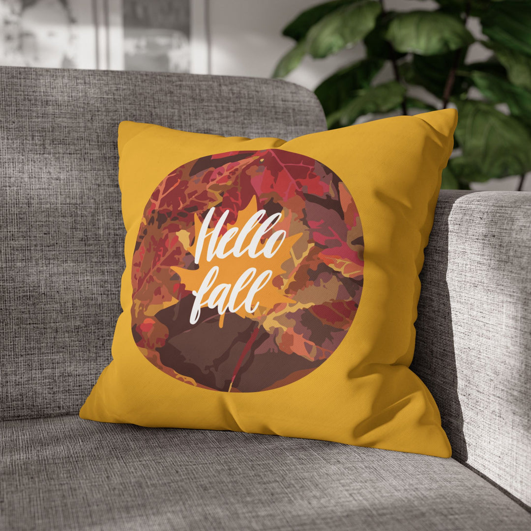 Hello Fall Leaves Pillowcase