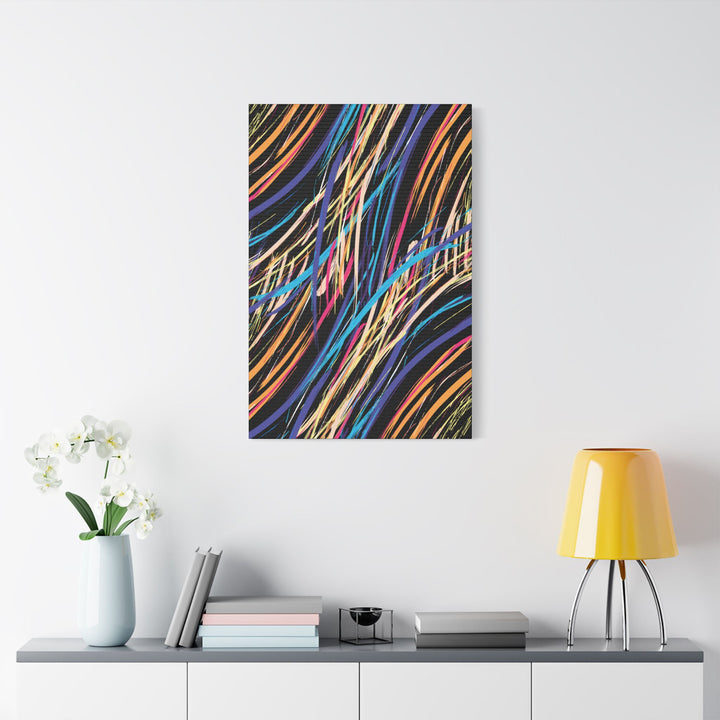 Neon Streaks Satin Canvas