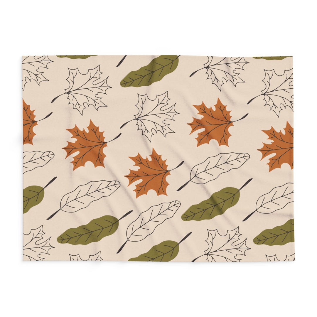 Autumn Leaves Fleece Blanket