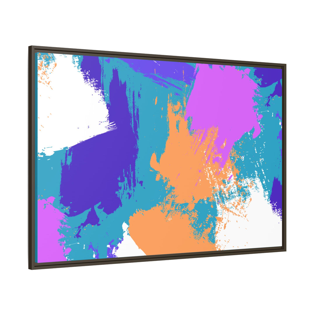 Brushstrokes Harmony Framed Canvas