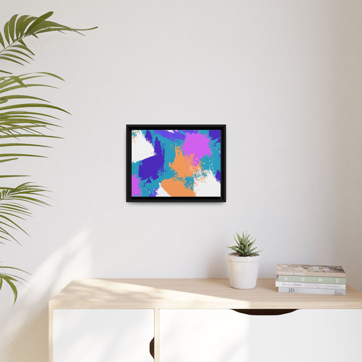 Brushstrokes Harmony Framed Canvas